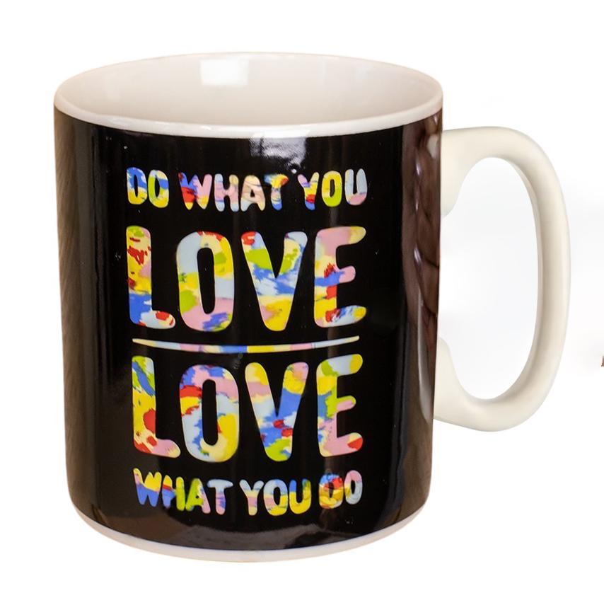 Кружка керамическая "Do what you love" 1 л Черный - фото 7 Кружка керамическая "Do what you love" 1 л Черный - фото 7