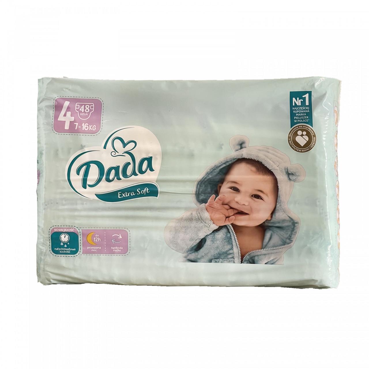 Підгузки дитячі Dada Extra Soft 4 Maxi 7-16 кг 48 шт. (1938480159) - фото 1