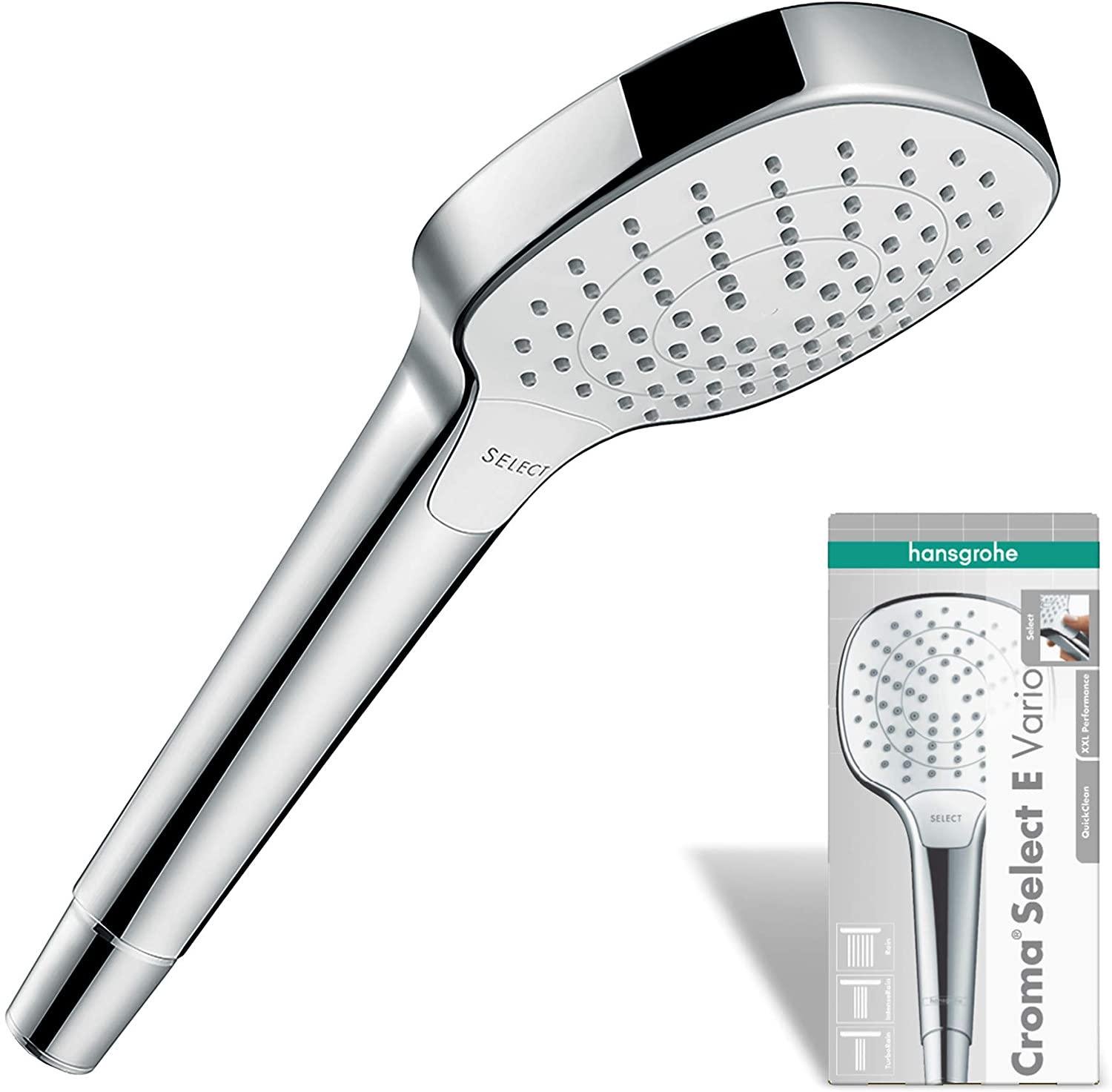 Душевая лейка Hansgrohe Croma 26812400 с кнопкой 110 мм Хром (122953) - фото 3