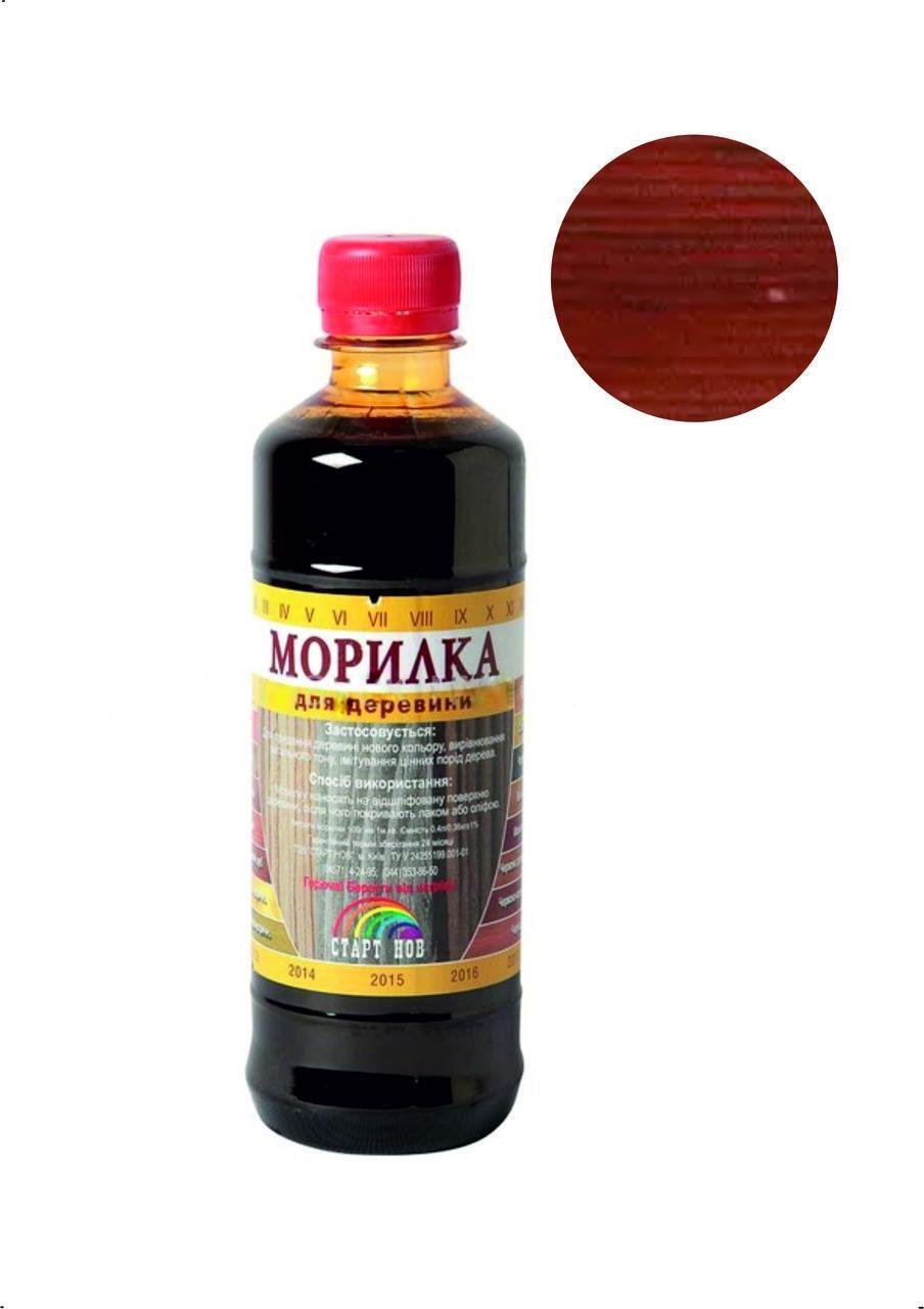 Морилка для дерева СТАРТ НОВ спиртова 0,4 л Махагон (28716176)