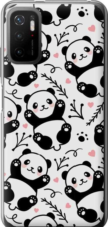 Чехол на Xiaomi Redmi Note 10 5G Панды (4318t-2556-42517)