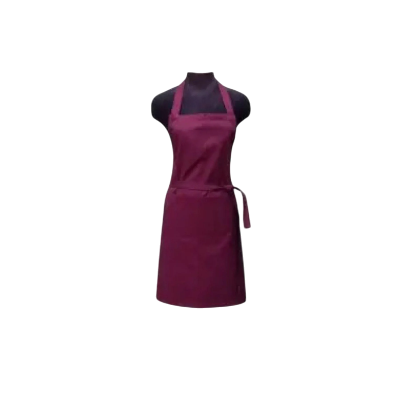 Фартук рабочий Apro саржа усиленный с нагрудником и карманами Бордовый (1044032)