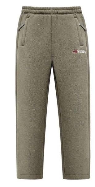 Термоштаны мужские Fujya DM8108194 с широкими штанинами со шнурком XL Коричневый (31394056)