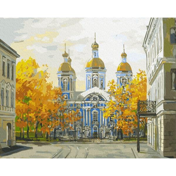 Картина по номерам Brushme GX3274 Осенний храм 40х50 см (1378828578)