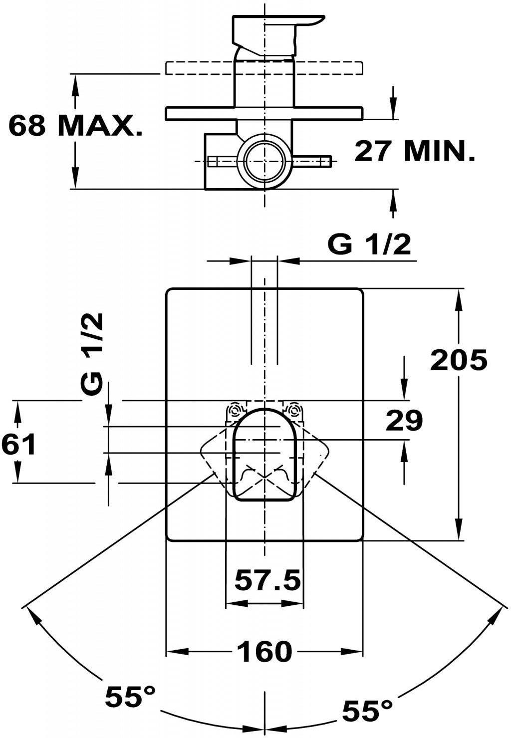 Смеситель для душа Teka FORMENTERA (622410200) - фото 3 Смеситель для душа Teka FORMENTERA (622410200) - фото 3