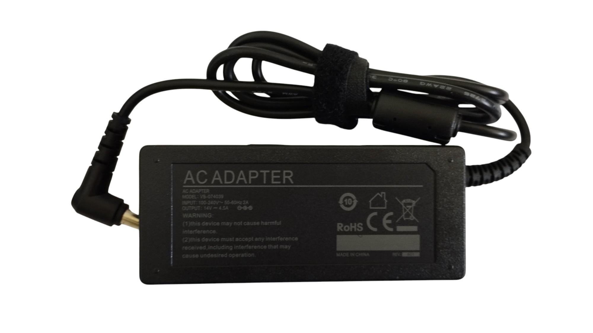 Блок питания для монитора LCD 63W 14V 4,5A 6,5x4,4 мм (YDS63) Блок питания для монитора LCD 63W 14V 4,5A 6,5x4,4 мм (YDS63)