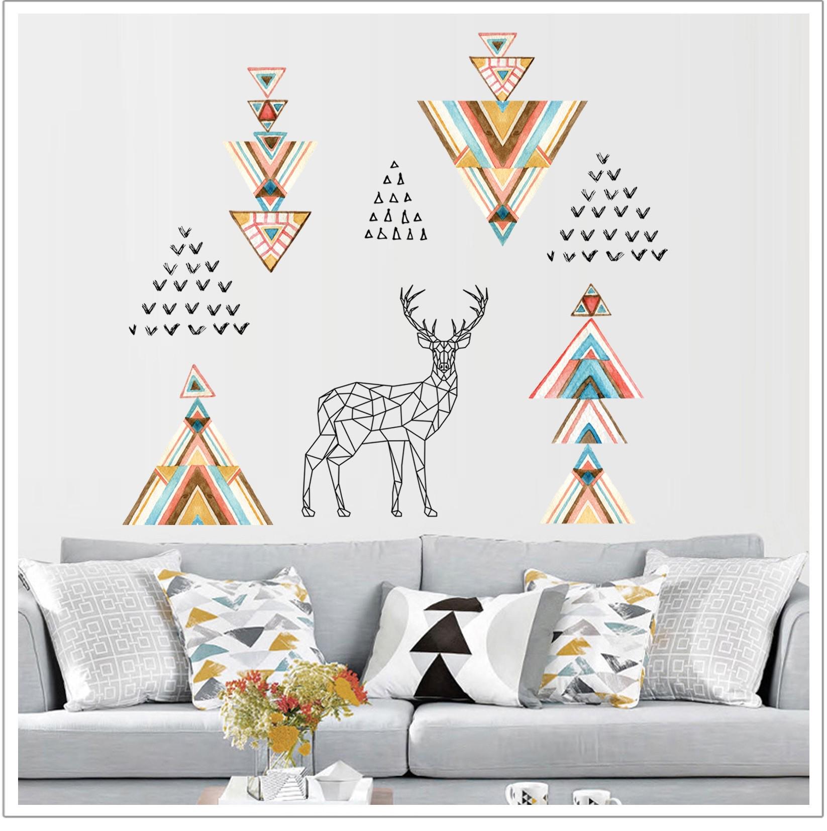 Наклейка інтер'єрна на стіну Green Life Олень 140х130 см (JM7332) - фото 2 Наклейка інтер'єрна на стіну Green Life Олень 140х130 см (JM7332) - фото 2