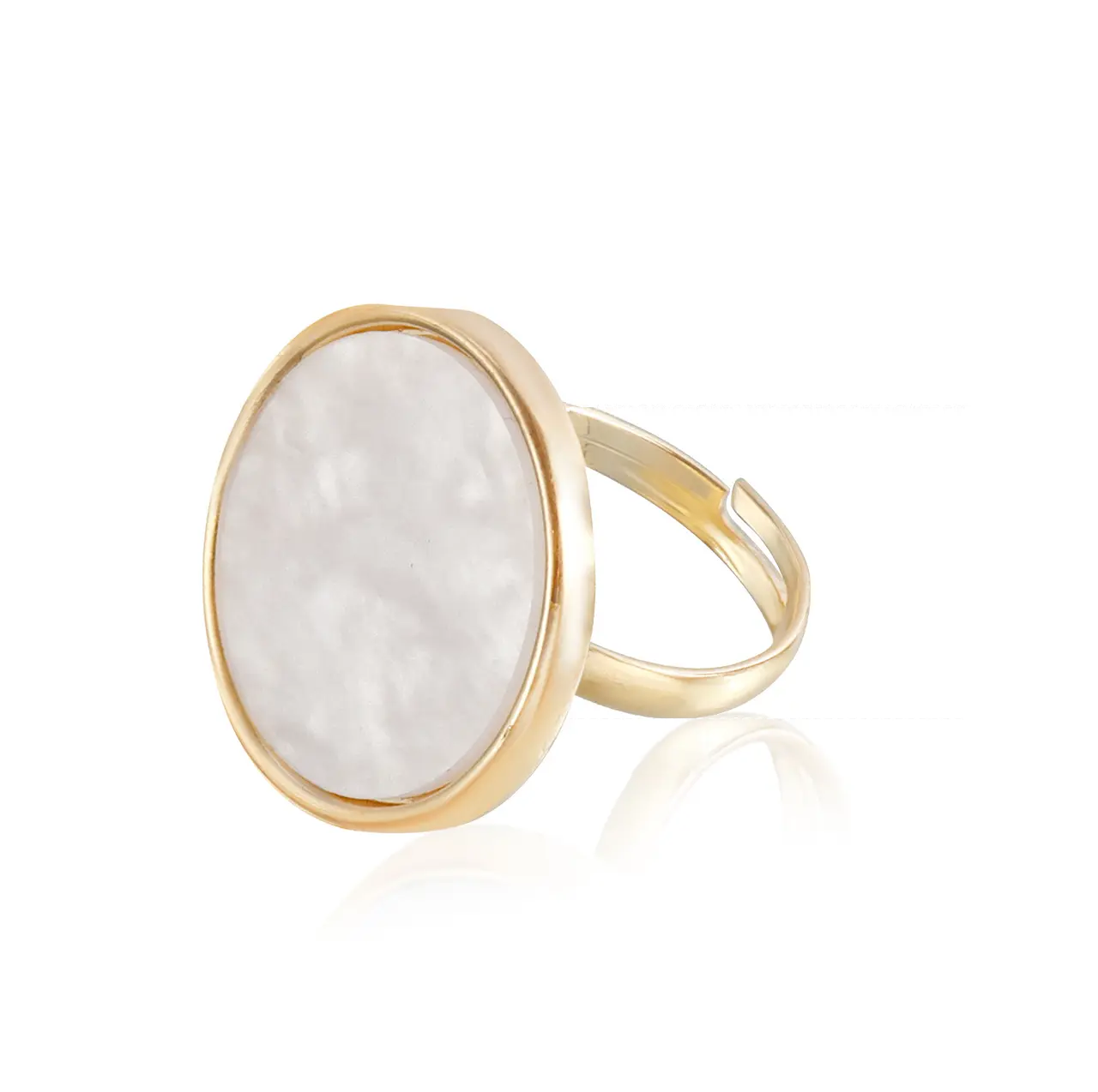 Кільце біжутерія безрозмірний перстень Коло Золотистий (70363) Кільце біжутерія безрозмірний перстень Коло Золотистий (70363)