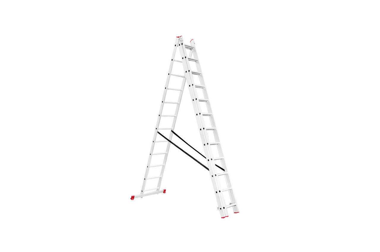 Драбина складська 3-х розкладна Intertool LT-0312 7887 мм х 3x12 ступеней (000017530)