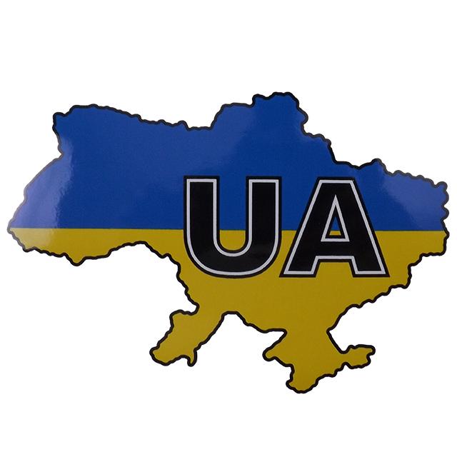 Наклейка UA карта цветная 10 шт. (413121)