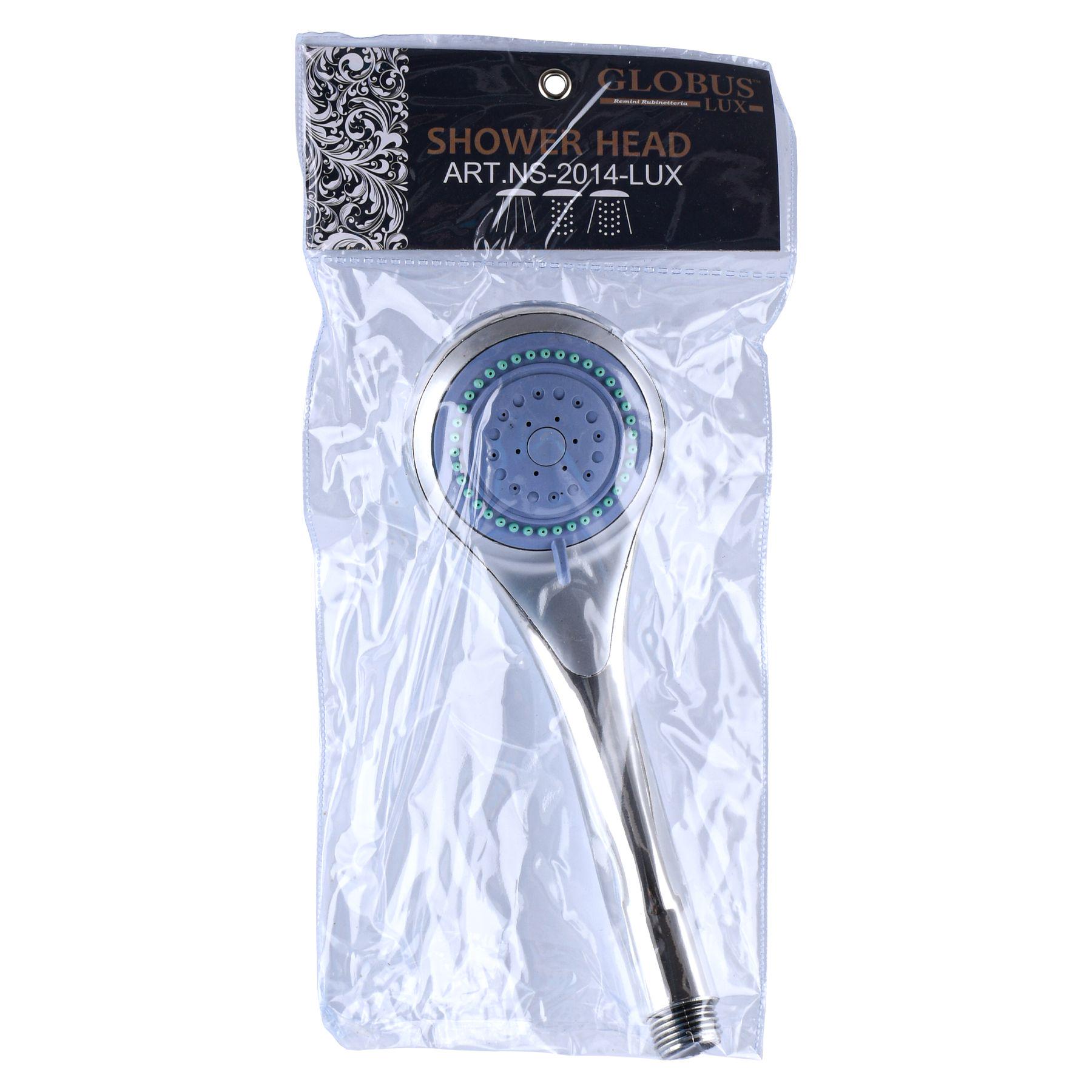 Душевая лейка Globus Lux NS-2014-P 000020411 многорежимная 75 мм Хром (110239)