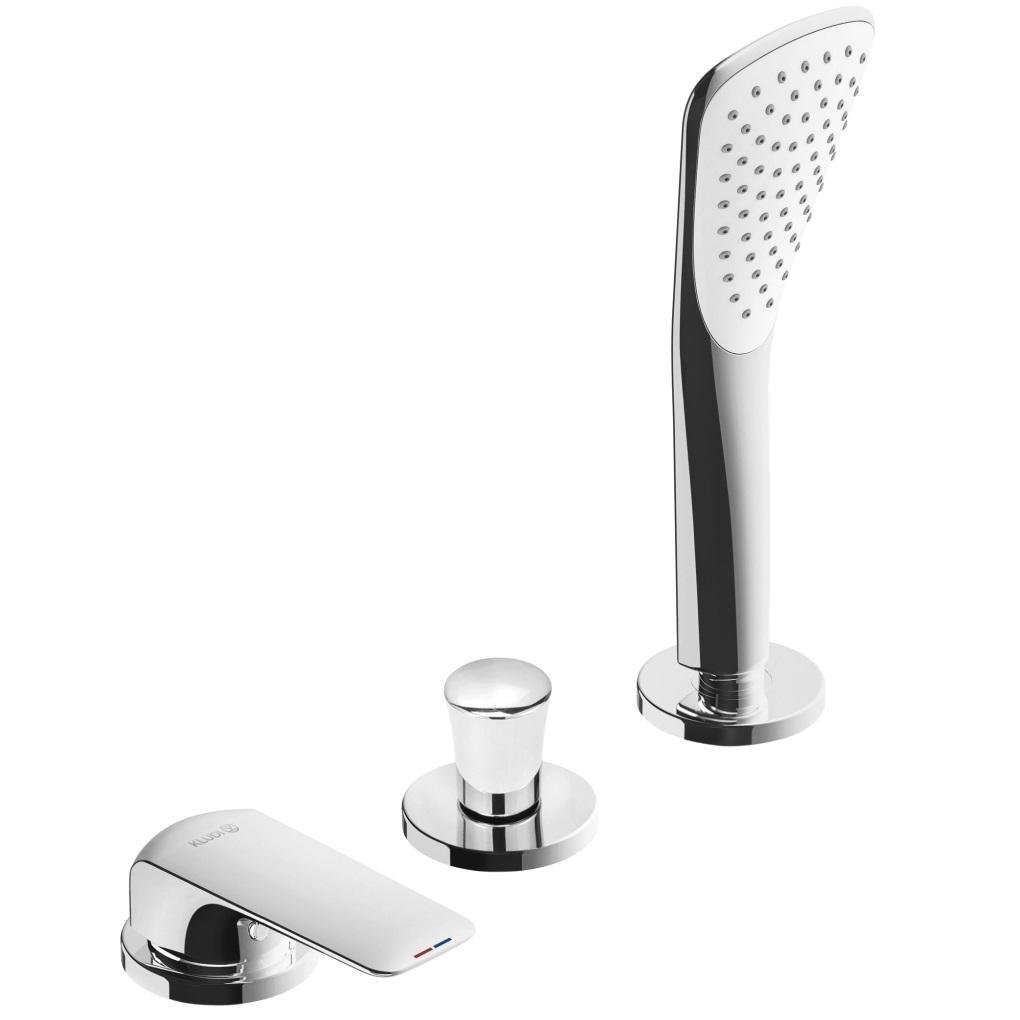 Смеситель скрытого монтажа Kludi Balance в борт ванны на три отверстия Хром (524480575)