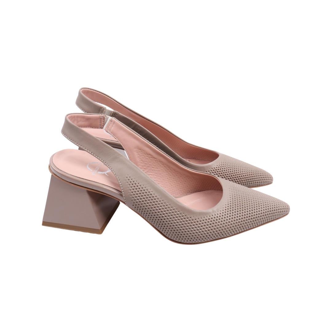 Туфли женские Aquamarin из кожи р. 38 Капучино (2120-22LT)