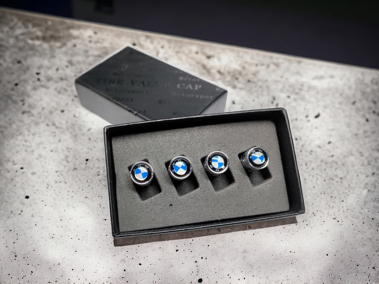 Колпачки на ниппель с логотипом BMW хромированные (2097989058)