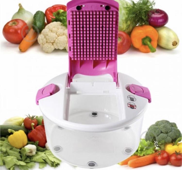 Овощерезка Salad Chef Smart Multi 13 в 1 Розовая (300467) - фото 2 Овощерезка Salad Chef Smart Multi 13 в 1 Розовая (300467) - фото 2