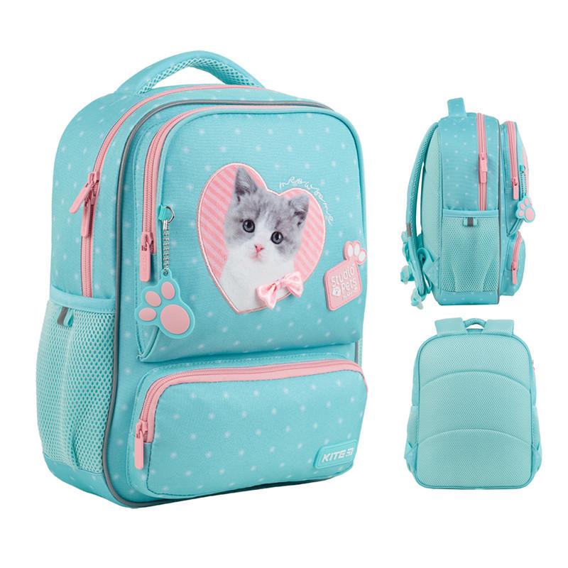 Шкільний рюкзак для дівчинки молодших класів KITE Kids SP24-559XS Studio Pets (2296751312) - фото 2