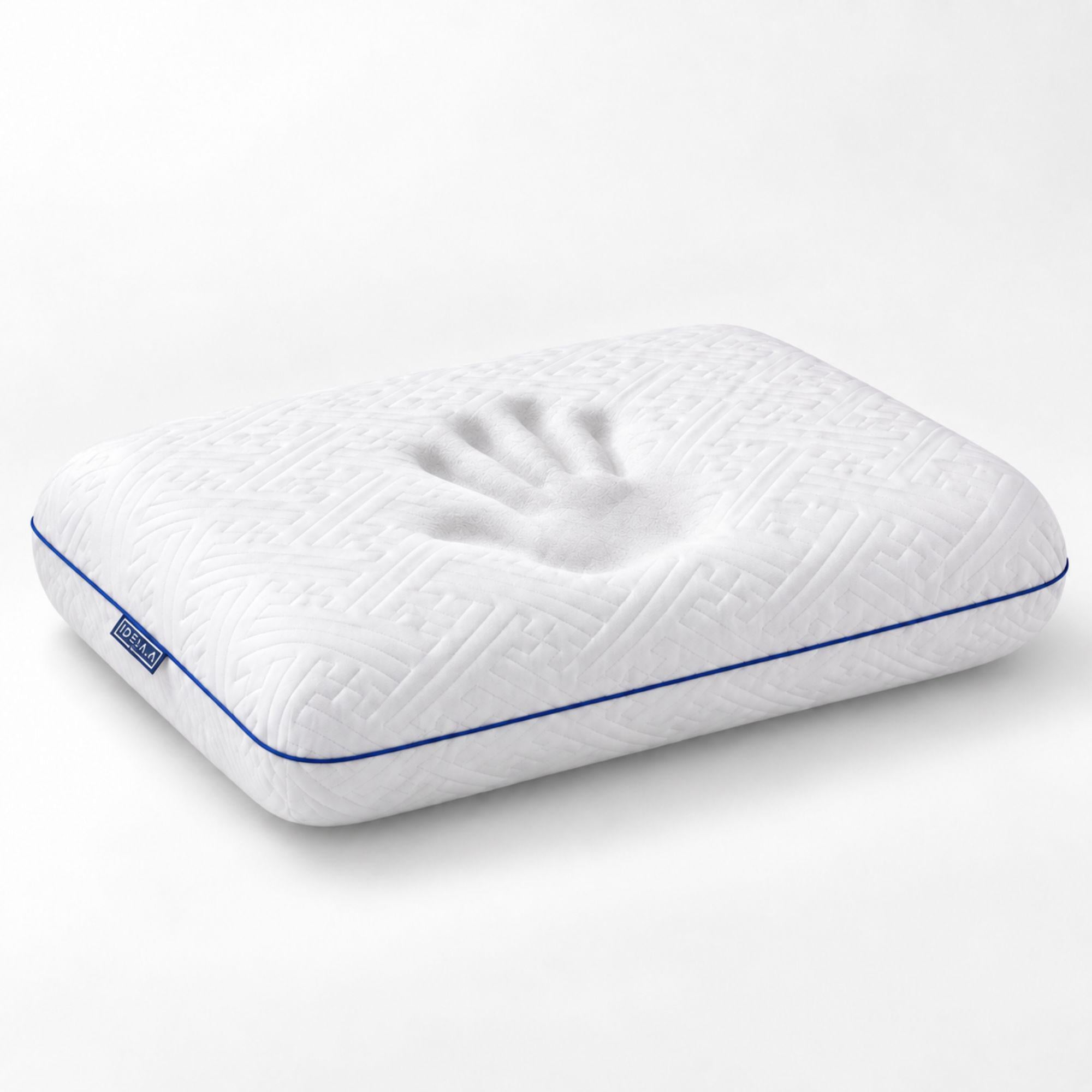 Подушка ортопедическая IDEIA SleepWell анатомическая с эффектом памяти с наволочкой на молнии 60х40х13 см (26402)