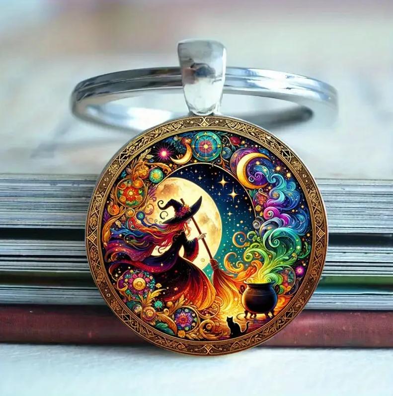 Брелок для ключей Ведьма 3х6 см (EG0016)