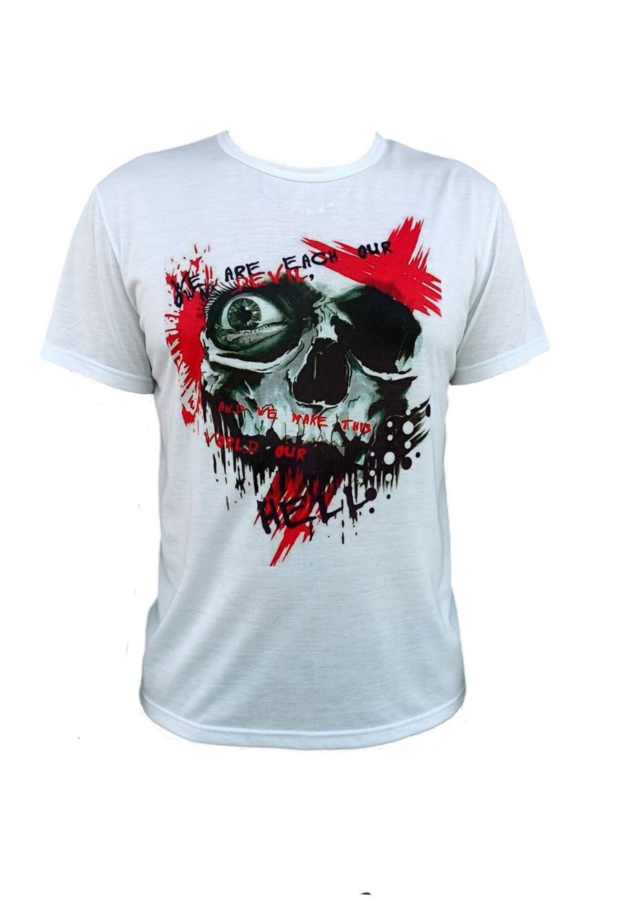 Футболка Каждый из нас свой дьявол двусторонняя L (125-01)