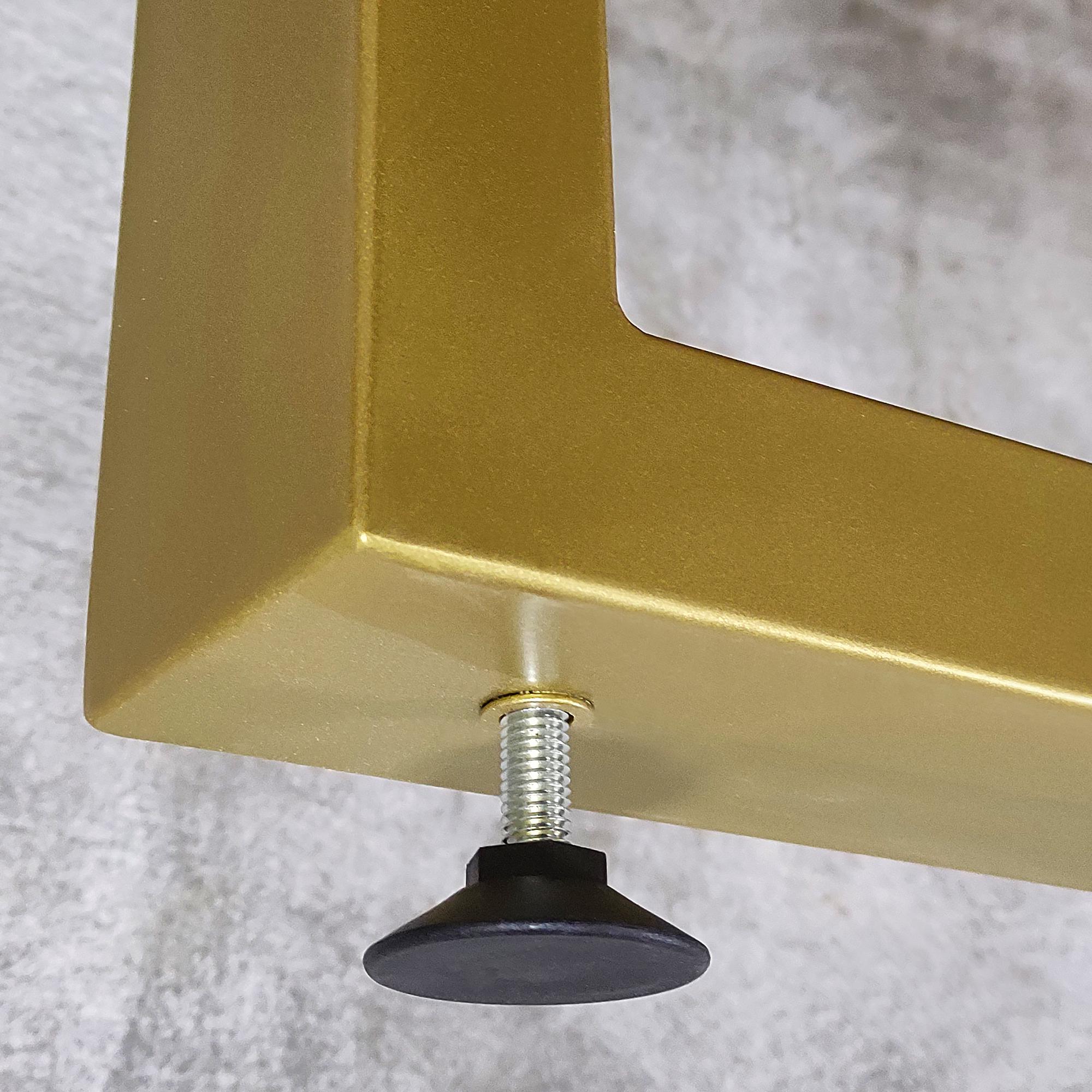 Комплект опор регульованих для столу з металу 600х100 мм H 730 мм 2 шт. Золотий (1029) - фото 7 Комплект опор регульованих для столу з металу 600х100 мм H 730 мм 2 шт. Золотий (1029) - фото 7