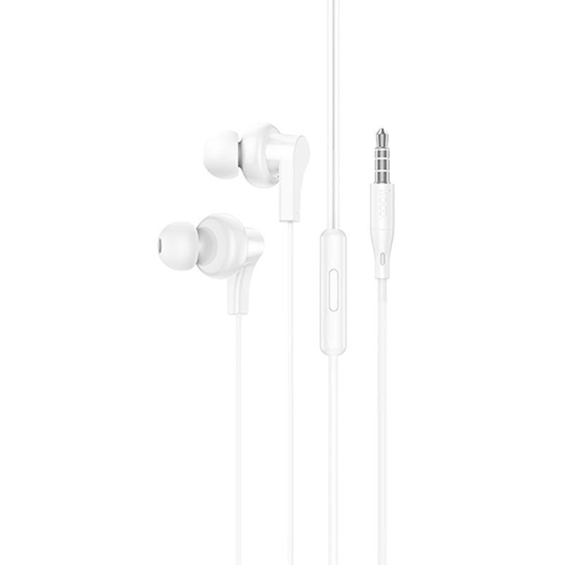 Наушники стерео Hoco M114 Jia universal 3,5 мм 1,2 м White (00000071128_1)
