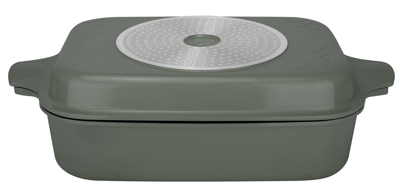 Гусятниця Ringel Zitrone 34x24x13,5 см 6+3 л Olive (RG-2108-34/OL) - фото 2 Гусятниця Ringel Zitrone 34x24x13,5 см 6+3 л Olive (RG-2108-34/OL) - фото 2
