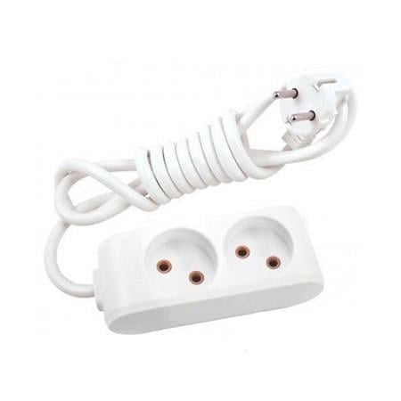 Удлинитель Viko 2 гнезда 5 м без заземлением Multi-Let Белый (90112205)