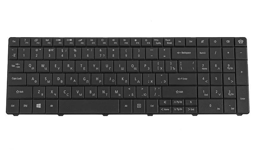 Клавиатура для ноутбука Acer Packard Bell TE69CXP Черный (161507)