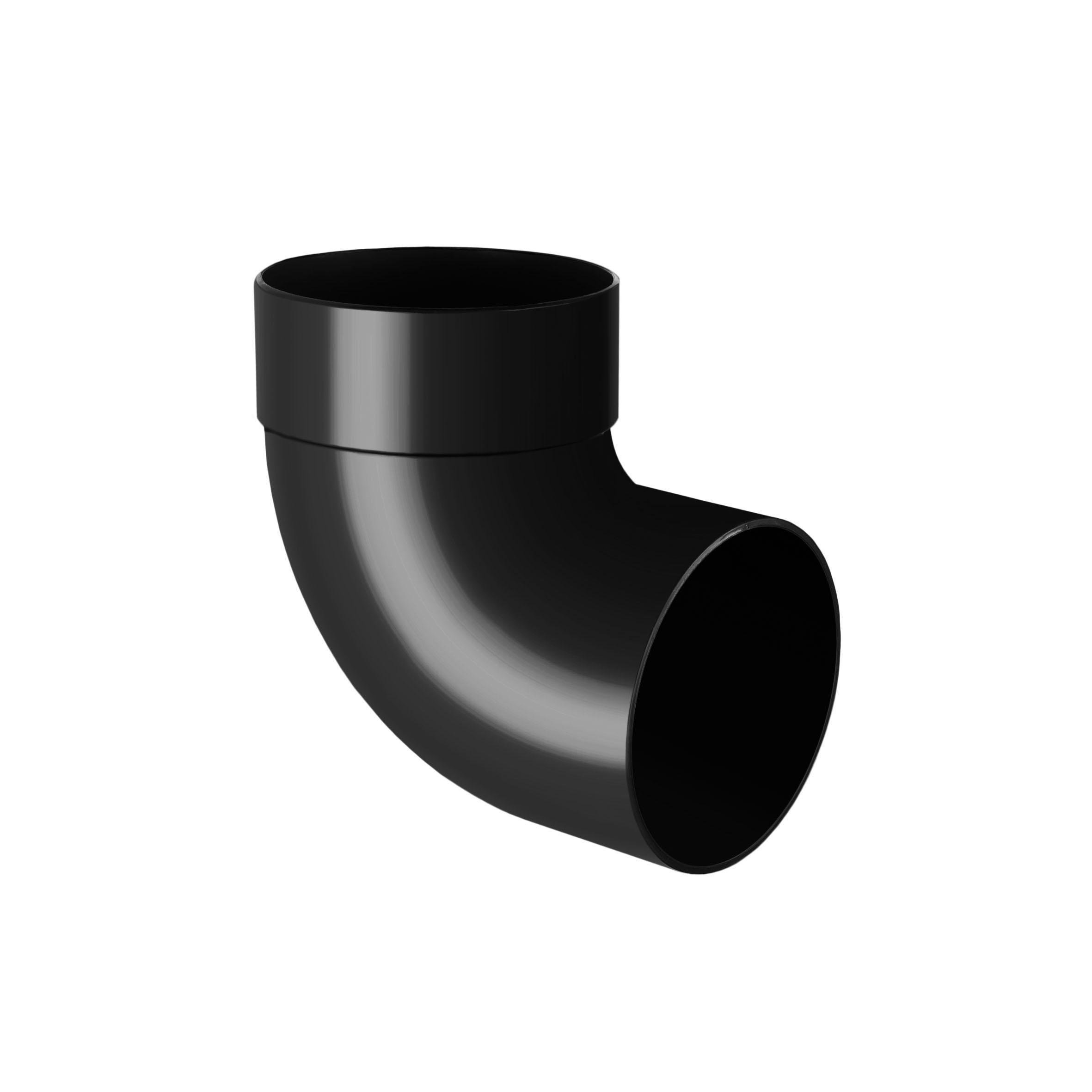 Колено однораструбное 87° RAINWAY 75 мм Графитовый