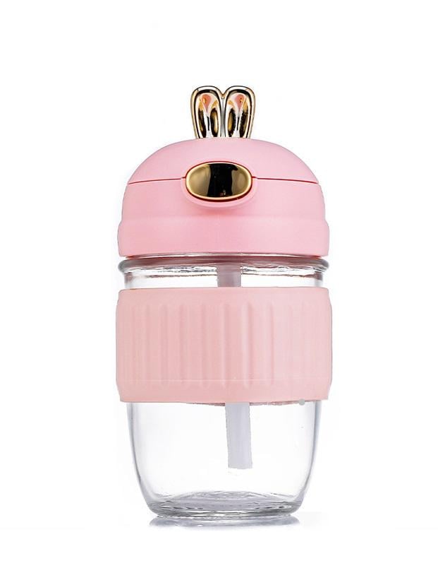 Стакан высокий с трубочкой 18542 400 мл Розовый (5010838)