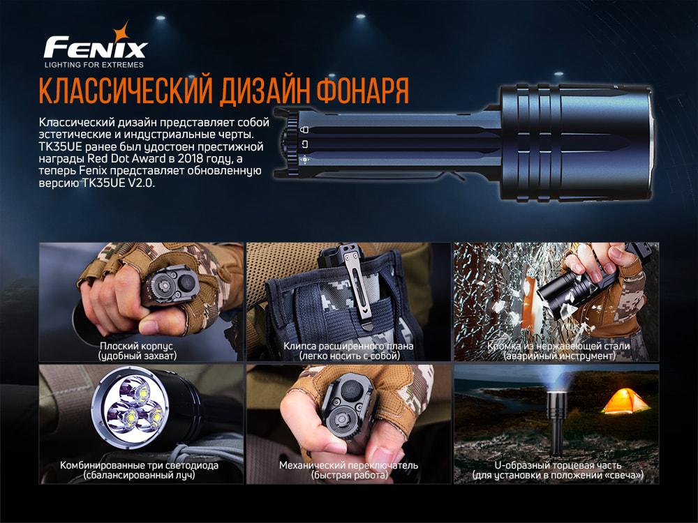 Ліхтар ручний Fenix TK35UE V2.0 (atlantmarket_57292) - фото 17