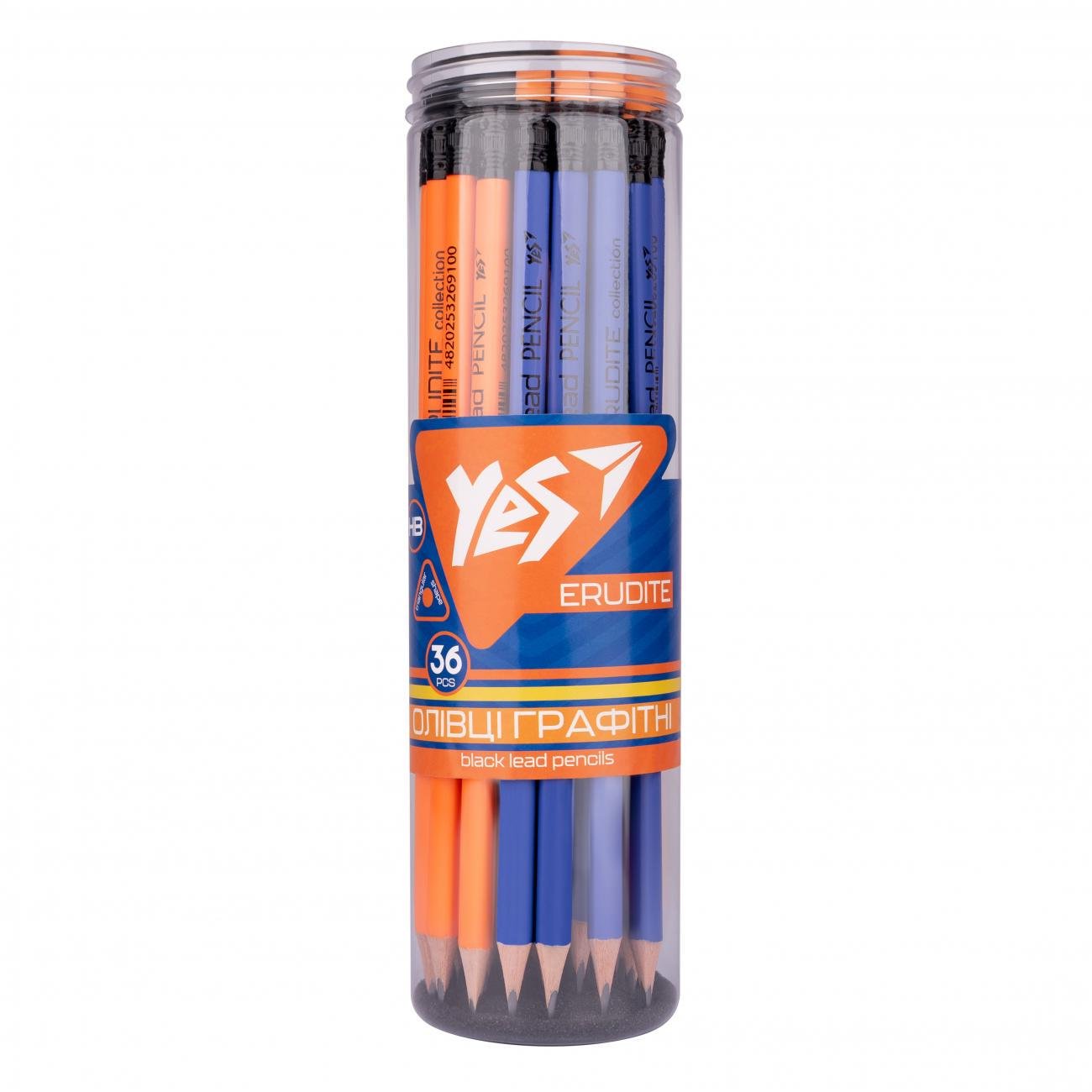 Набір олівців чорнографітних YES 280595 HB 36 шт. (MTT-193312)