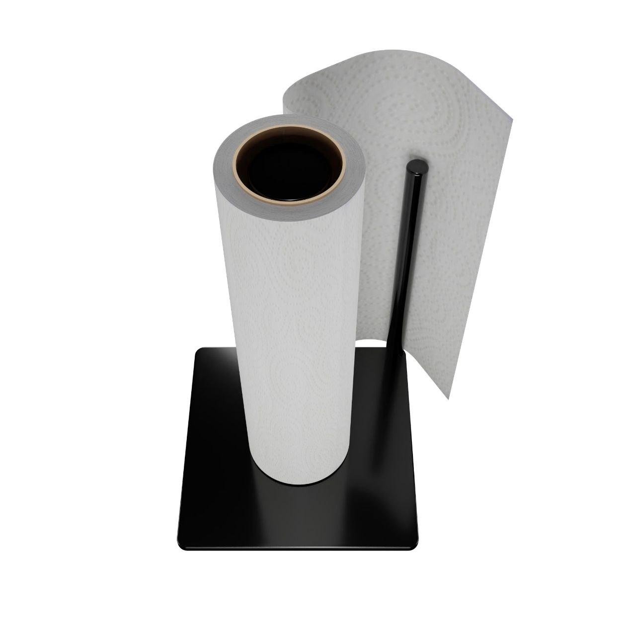 Держатель бумажных полотенец вертикальный настольный 200х120 ТВ-03 Черный (2580643569/К1304)