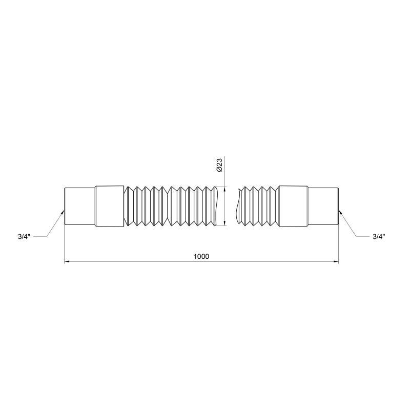 Шланг для зливу з пральної машинки SD Plus SD096W100 100 см (10879588) - фото 2