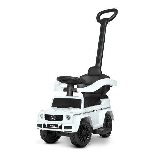 Детская каталка-толокарь машина 653-1 с родительской ручкой Белый (653-1/48) Детская каталка-толокарь машина 653-1 с родительской ручкой Белый (653-1/48)