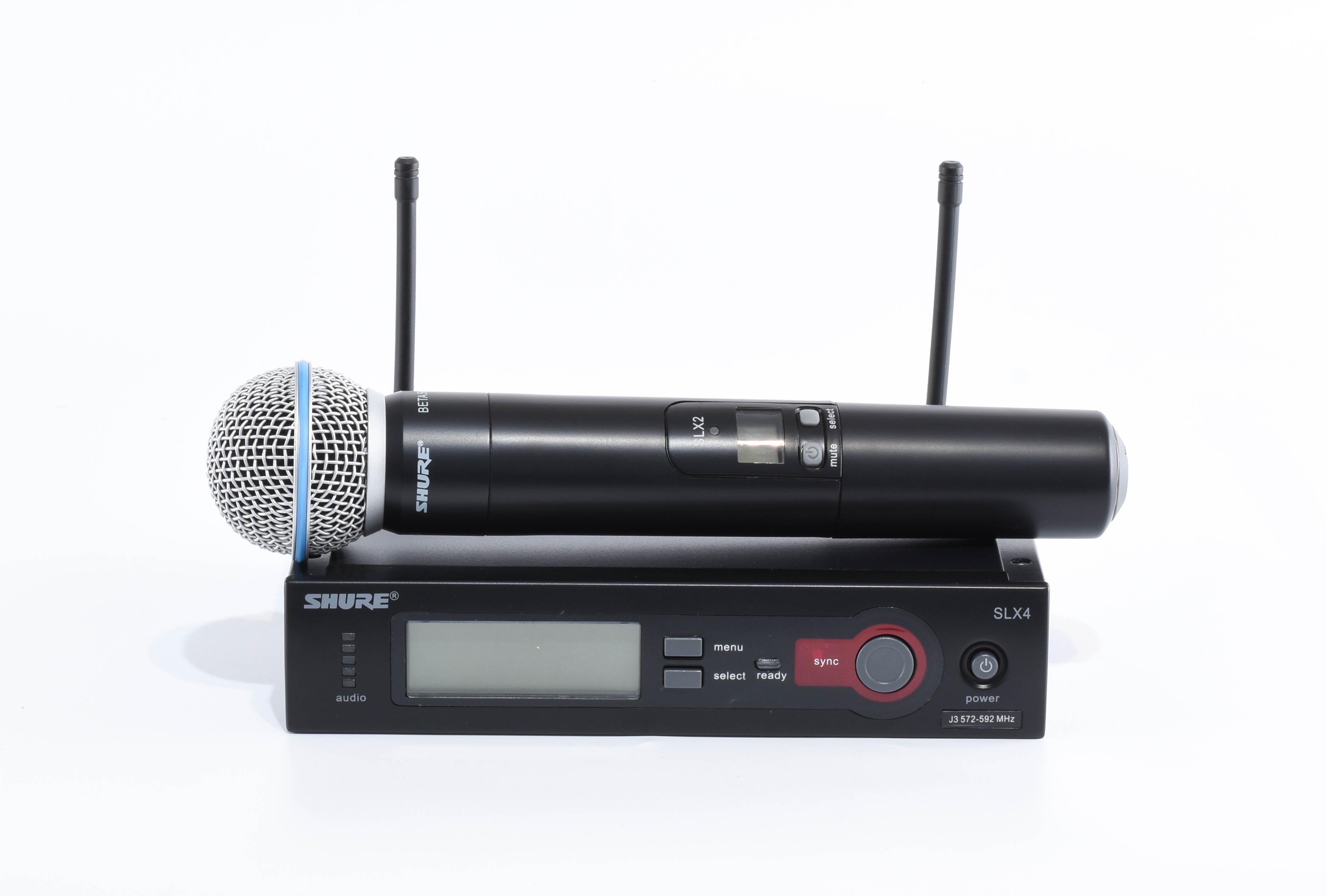 Мікрофон вокальний Shure Beta 58A-SLX4 (0100) - фото 4 Мікрофон вокальний Shure Beta 58A-SLX4 (0100) - фото 4