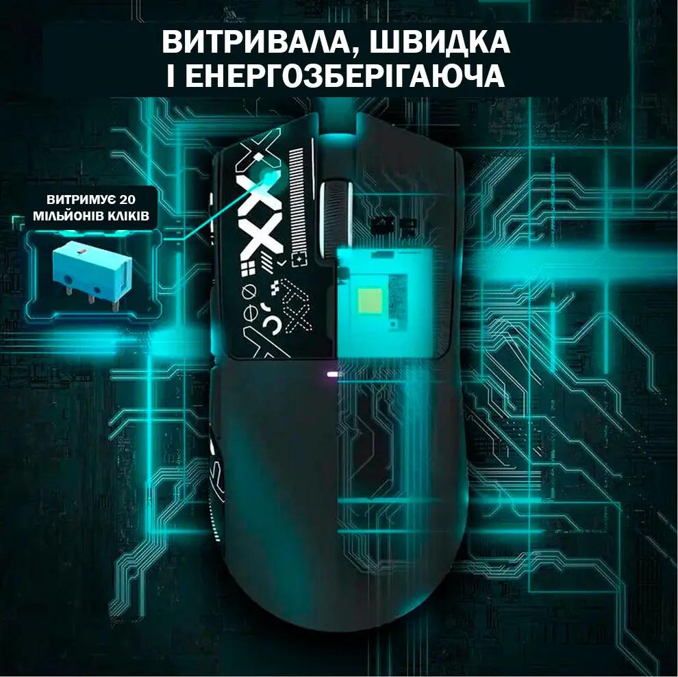 Мышь игровая беспроводная Attack Shark X11 Black - фото 7 Мышь игровая беспроводная Attack Shark X11 Black - фото 7