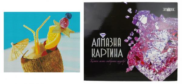 Алмазная картина Strateg Гавайский коктейль 40х50 см (FA12106-mt)