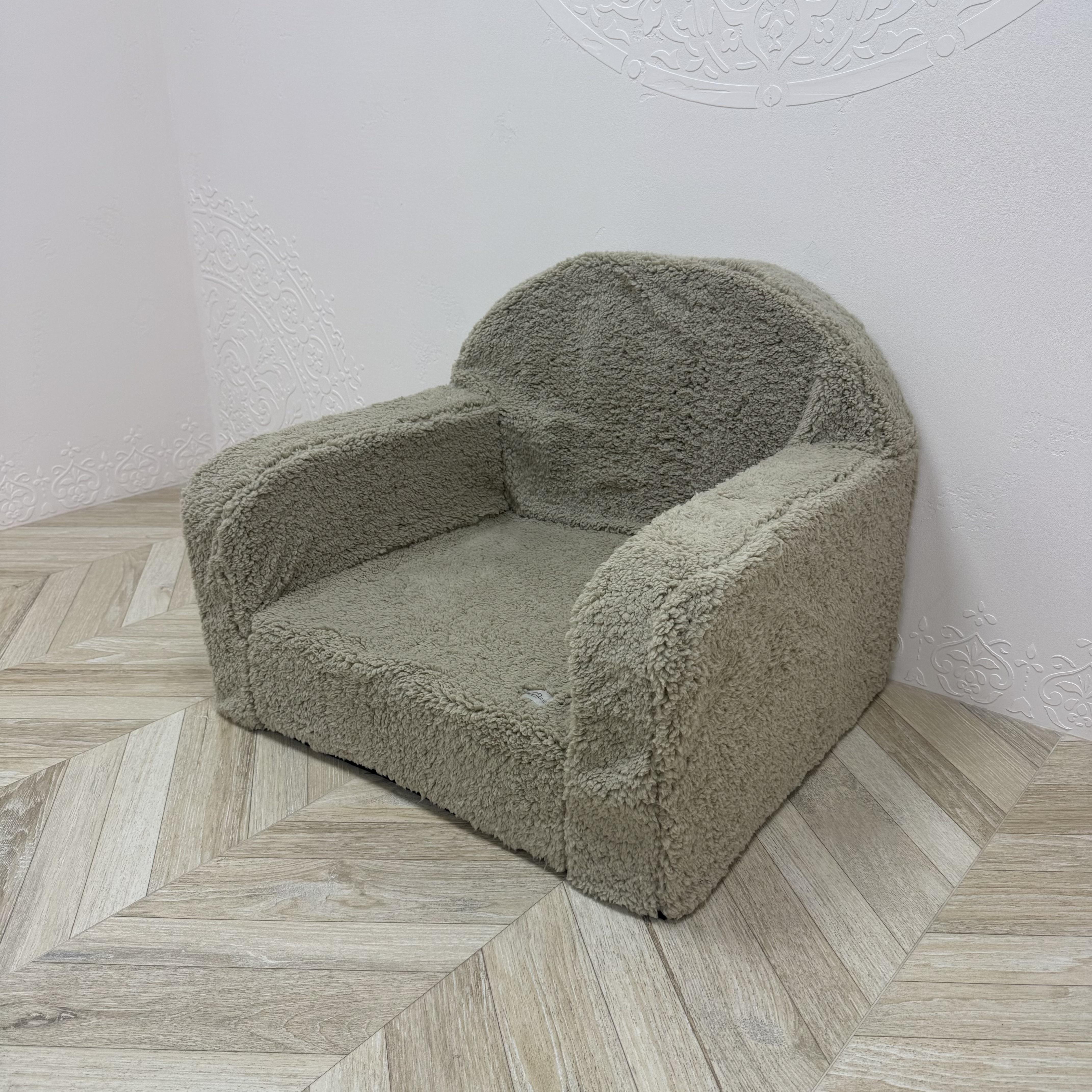 Бескаркасное кресло-трон Comfort Home Teddy со съемным чехлом 70х60х55 см