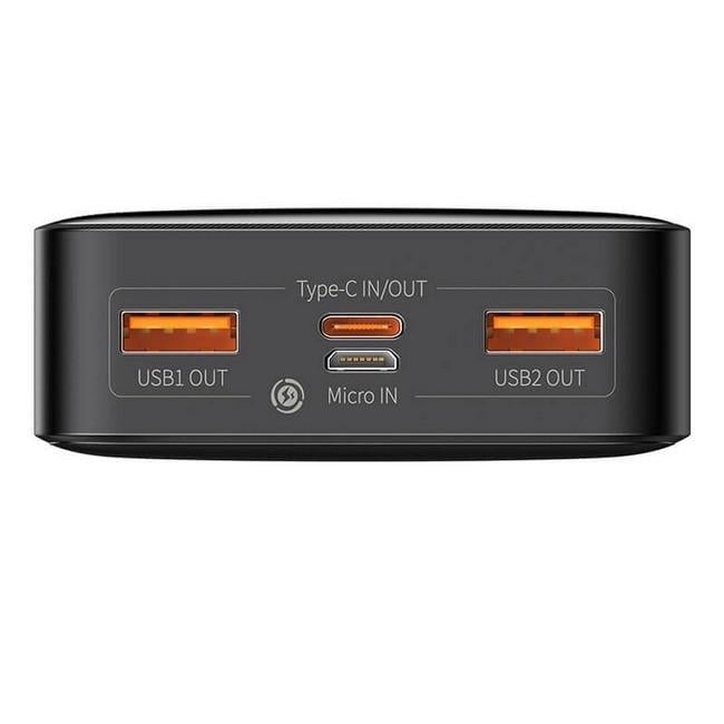 Повербанк BASEUS Bipow PPDML-N01 20 Вт 4 USB 20000 мА-ч Black (018661) - фото 2