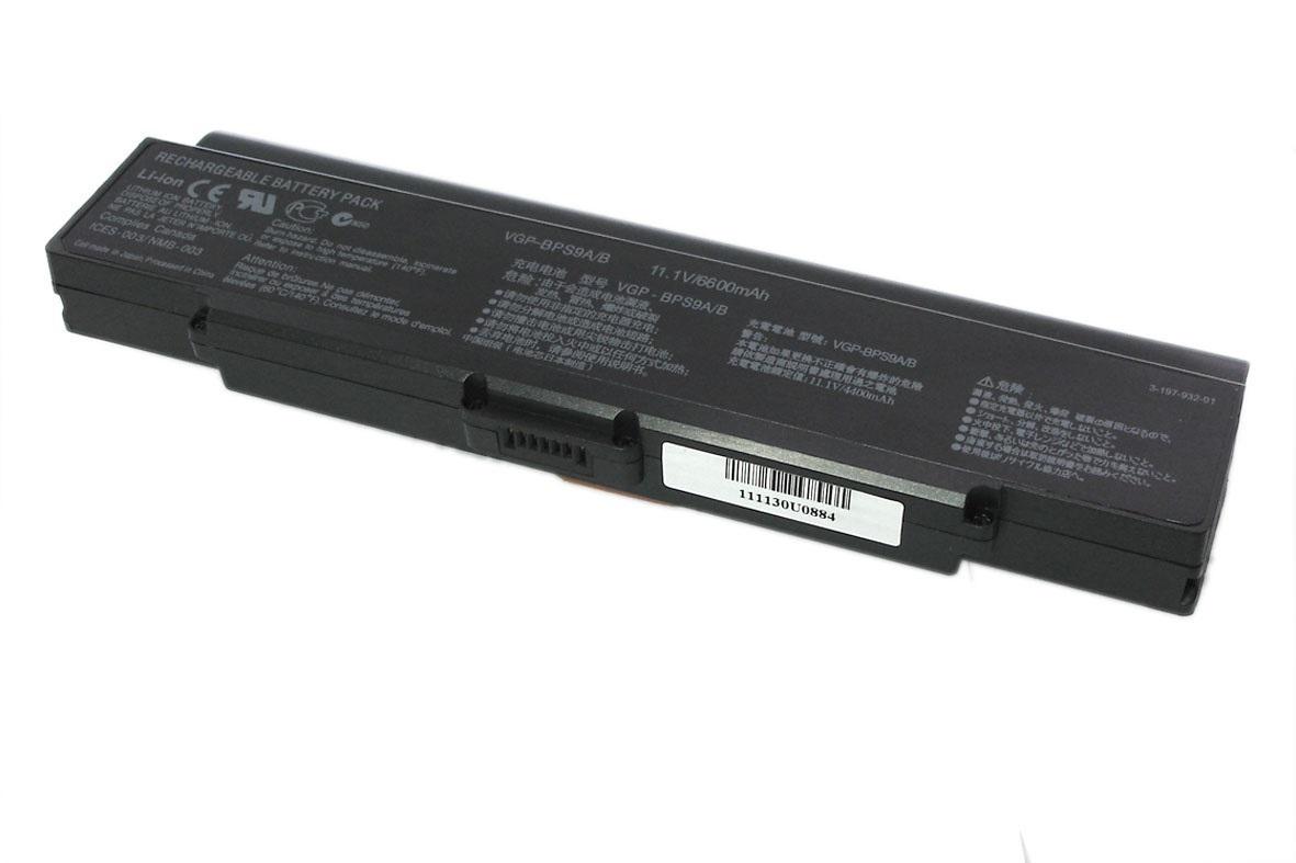 Аккумулятор для ноутбука Sony VGP-BPS9B VAIO VGN-NR260E 11,1 V 6600 mAh (002929) Аккумулятор для ноутбука Sony VGP-BPS9B VAIO VGN-NR260E 11,1 V 6600 mAh (002929)