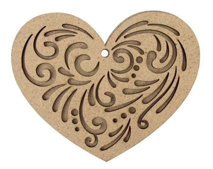 Заготовка для декупажа ROSA TALENT Сердца 2 10х8 см