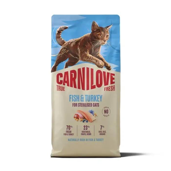 Корм сухий Carnilove True Fresh Fish & Turkey Sterilised для стерилізованих котів риба та індичка 6 кг (173765)