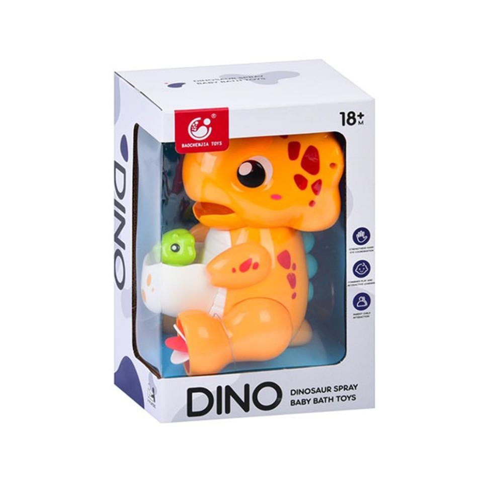 Детская игрушка для купания Динозаврик 9928-9929 21 см водопад присоски Orange (2990423936)