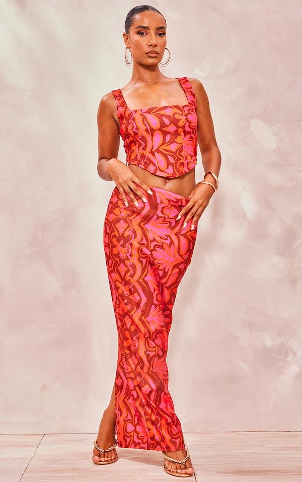 Топ Pretty Little Thing CNF7137 р. 34 Малиновый