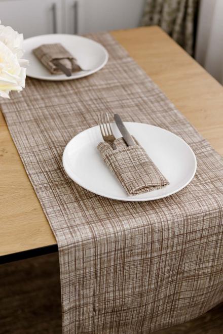 Дорожка Прованс Тереза Клетка 140x40 см