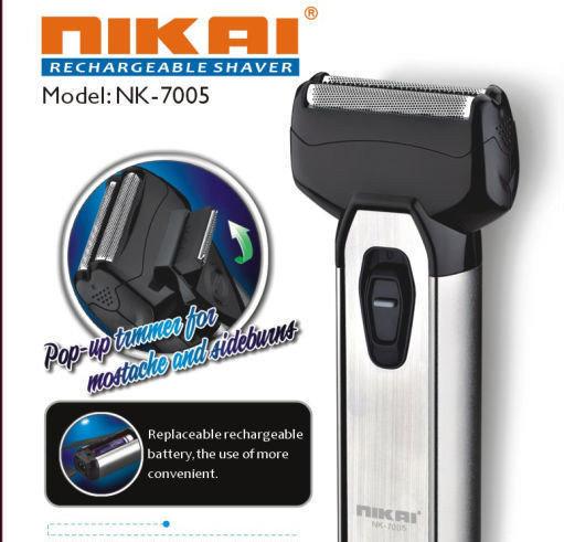 Електробритва з тріммером Nikai NK-7005 (002980) - фото 4 Електробритва з тріммером Nikai NK-7005 (002980) - фото 4