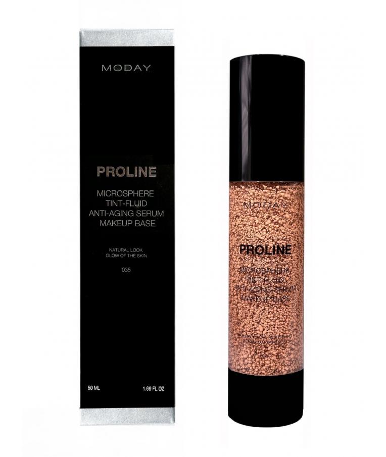 Тинт-флюид для макияжа MODAY Microsphere № 035 темный бежевый 50 мл