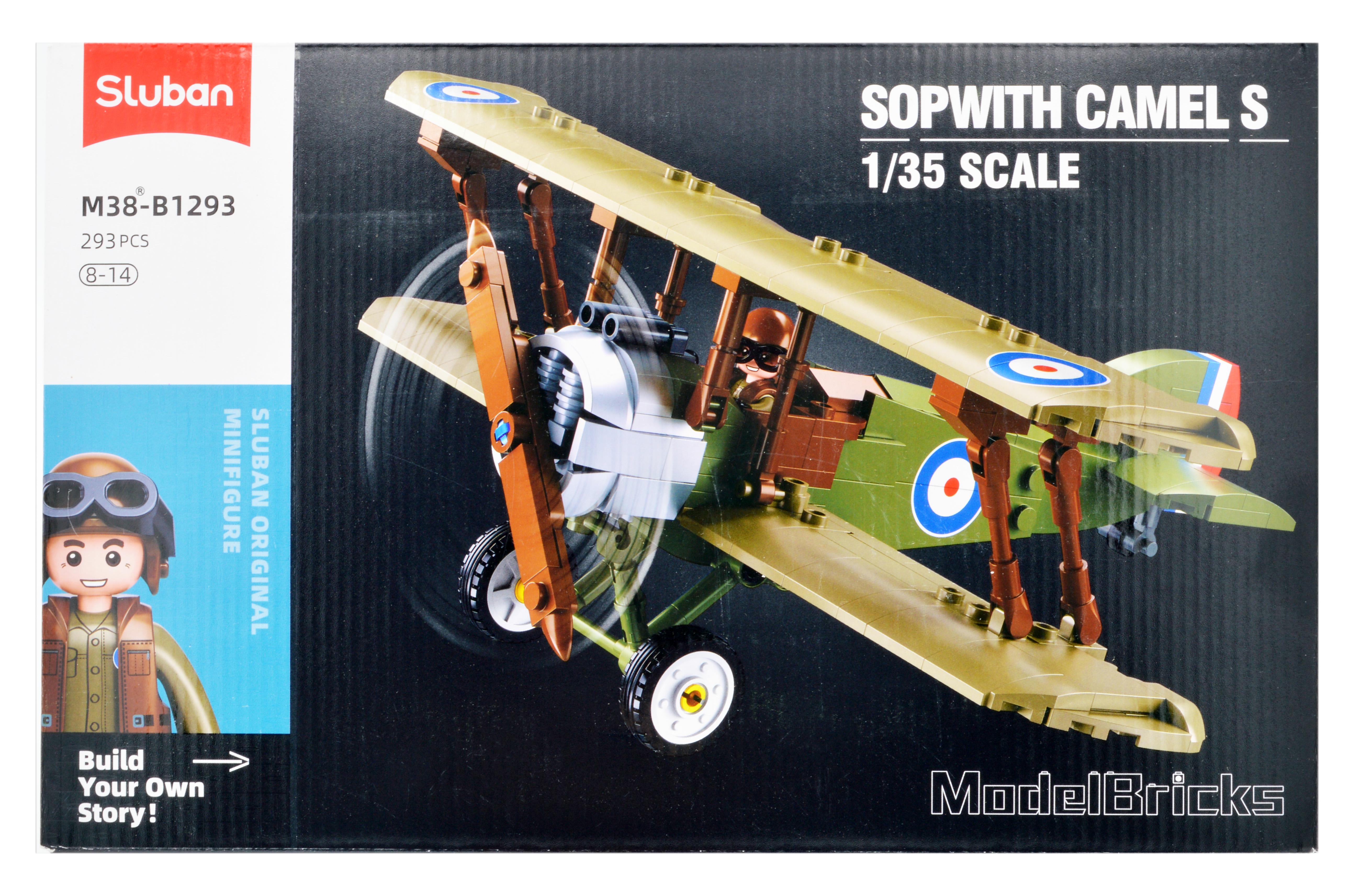 Конструктор Sluban самолет 293 дет. 1 фигурка (M38-B1293)