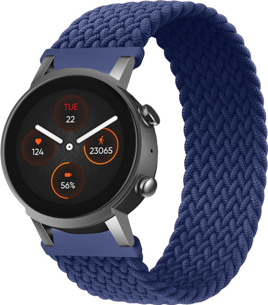Ремінець Solo Loop для Mobvoi TicWatch E3 (145 мм) Blue (26768-28)